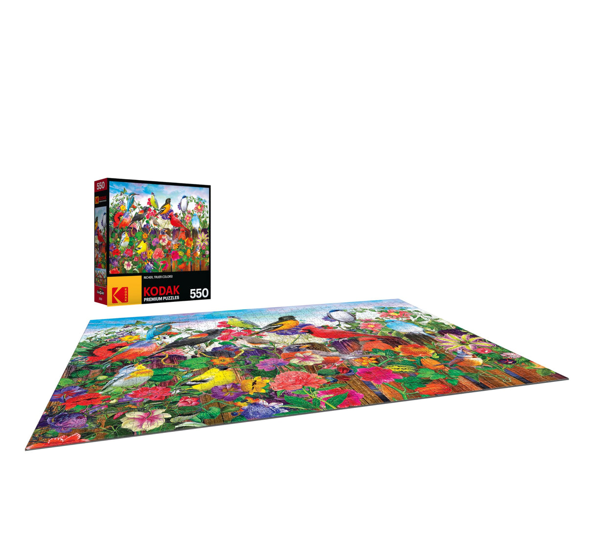 RoseArt - Kodak Premium - Birds and Blooms - 550 Piece Jigsaw Puzzle for Adults RoseArt