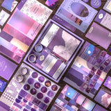 Scrapbooking Supplies Kit, 351pcs Bullet Junk Journal Kit with Journaling Supplies Aesthetic Scrapbook Paper A6 Grid Notebook, Scrapbook Kit, Craft DIY Gift for Adult Teen Girl Kid Women, Moonlight OFFIGIFT