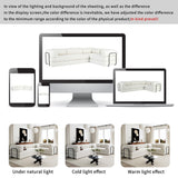 Merax L-Shaped Modular Sofa Bed in Corduroy Fabric, Convertible Sleeper Sofa Bed, 4 Seat Floor Couch for Living Rooms and Apartments, No Assembly Required, Beige Merax