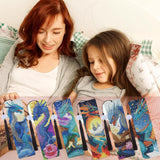 Legend Dragon Diamond Art Bookmarks - 6 Pcs DIY Legend Animal Dragon Diamond Painting Bookmarks with Tassels Great Gift Set for Book Lovers Beginners & Adults Generic