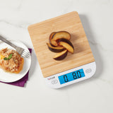 Taylor Digital Eco-Friendly Bamboo Kitchen Food Scale, 15 Pound Capacity, Natural Taylor