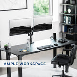 VIVO Electric Height Adjustable 71 x 30 inch Memory Stand Up Desk, Black Extra Deep Table Top, Black 4-Leg Dual Motor Frame, DESK-KIT-E4BB VIVO