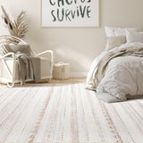 Area Rug Living Room Rugs: 5x7 Washable Boho Large Neutral Farmhouse Soft Moroccan Stain Resistant Indoor Floor Carpet for Bedroom Nursery Kids Playroom Office Dining Room Home House Decor- Brown Nakagishi