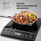 Duxtop 1800W Portable Induction Cooktop Countertop Burner, Black 9100MC/BT-M20B duxtop