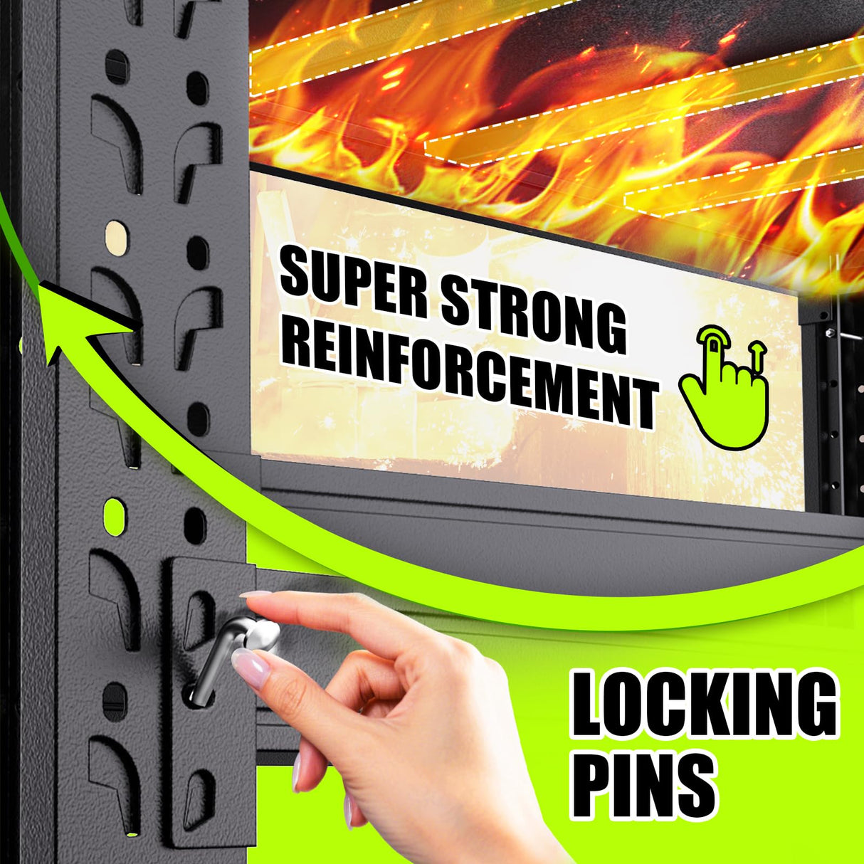 70''W Garage Shelving Heavy Duty 5-Tier Adjustable Storage Shelves Unit,7000 LBS Metal Utility Rack Shelf for Industries, Warehouses, Basement,Black (70''H x 70''W x 24''D) LBVSKK