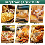 Air Fryer Liners Disposable Paper, 150 PCS Non-stick Parchment Paper, Air Fryer Disposable Liners For 5-8QT Air fryer, Oil-proof 8 Inch Airfryer Paper for Frying, Baking, Roasting Microwave (Square) AOJOYS