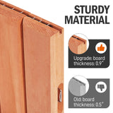 Yaheetech Wood Garden Fence,6pcs Outdoor Wooden Landscape Edging Flexible No Dig Decorative Border for Spring Yard Patio Pathway Courtyard Maintenance,Brown-178in Yaheetech