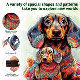 Wooden Puzzle for Adults, 200 Piece Irregular Animal Shaped Wooden Jigsaw Puzzles, Unique Puzzles for Adults, Creative Gift for Adults and Kids WHJSG