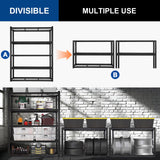 BILT HARD 48" W x 24" D Garage Shelving 3000 LBS, 72" H Storage Shelves, Heavy Duty 5-Tier Metal Shelving Units with Adjustable Shelf, Steel Wire Utility Shelving BILT HARD