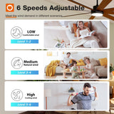 addlon 72 Inch Large Ceiling Fans with Lights, Black Ceiling Fan with Remote Control, Reversible, 5CCT, Dimmable, DC Motor, Modern Ceiling Fan for Living Room, Kitchen, Patio Indoor/Outdoor Use, addlon