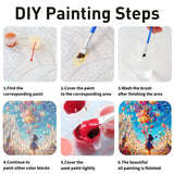 koemhxb Paint by Numbers Kit for Adults Beginners, Autumn Paris Balcony Scene, Fall City View Art Adult Paint by Numbers on Canvas, Acrylic Painting Crafts for Home Decor (16x20inch) koemhxb