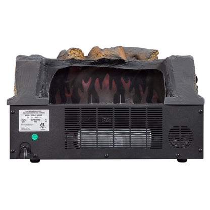 duraflame Electric Log Set 1,000 Sq Ft Heater, Faux Logs Insert with Infrared Flames for Existing Fireplaces, Remote Control Included