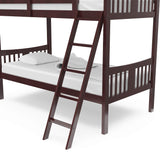 Storkcraft Caribou Bunk Bed Twin Over Twin Bunk Bed (Espresso) - GREENGUARD Gold Certified, Twin Bunk Beds for Kids, Converts to 2 Individual Twin Beds, Bunk Beds for Kids Storkcraft