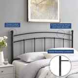 Modway Abigail Full Metal Headboard in Black Modway