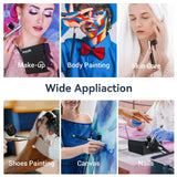 imyyds 40PSI Airbrush Kit with Compressor, Stepless Adjustable Air Brush Kit with Air Compressor, Portable Airbrush Gun Kit, Airbrush Compressor Kit for painting, Nails, Modeling, Cake imyyds