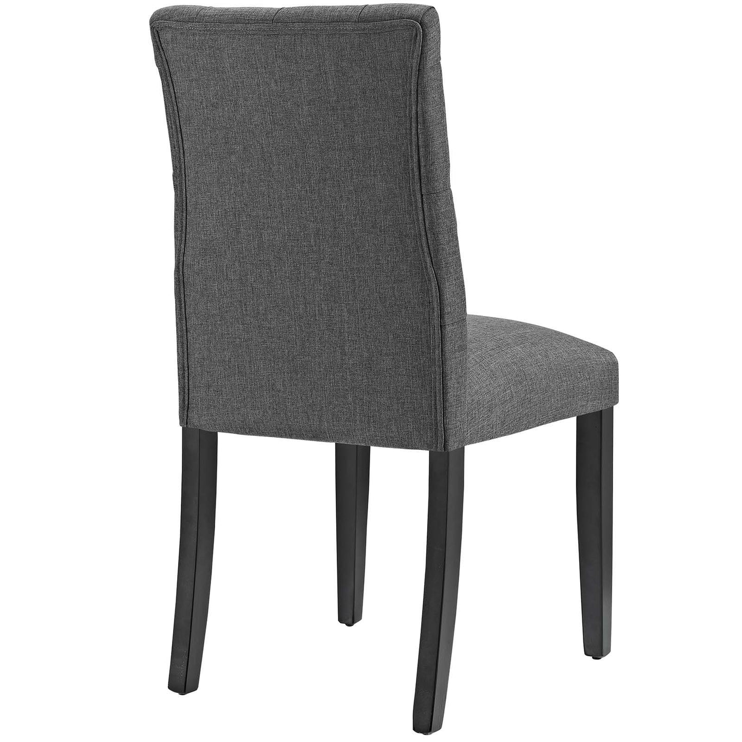 Modway MO- Duchess Modern Tufted Button Upholstered Fabric Parsons, Dining Chair, Gray