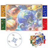 360-Degree Wheels Puzzle Board with Drawers and Cover 34'' x 26'' 1500 Piece Rotatable Puzzle Table Portable Wooden Jigsaw Puzzle Boards Lightweight Design NORBASE