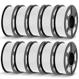 JAYO PETG Filament 1.75mm Bundle 11KG, Strong Toughness PETG 3D Printer Filament, Dimensional Accuracy +/- 0.02 mm, Fits for Most FDM 3D Printers (White) JAYO