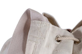 Handy Laundry Canvas Duffel Bag - Drawstring, Leather Closure, Shoulder Strap. Handy Laundry