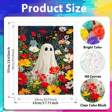 xcemhil Halloween Paint by Numbers Kit for Adults, Ghost Painting by Numbers, Adult Paint by Number Kits Suitable for Gifts and Interior Decor 16x20 Inch xcemhil