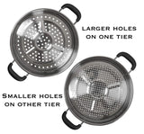 Concord 30 CM Stainless Steel 3 Tier Steamer Pot Steaming Cookware - Triply Bottom Concord