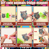 Remuuly 30 Pcs Diamond Painting Magnets Summer Diamond Art Magnet Kits for Adults Spring Flower Animal Cupcake 5D Rhinestones Refrigerator Magnetic Stickers for Fridge DIY Crafts Gifts(Animal) Remuuly