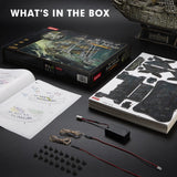 CubicFun 3D Puzzles for Adults - LED Flying Dutchman 3D Puzzle, 360-pieces - Desk Decor for Home Office - Christmas Aduls Teacher Gifts Stocking Stuffers CubicFun