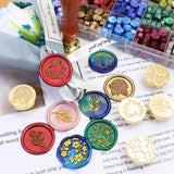 SWANGSA Botanical Flower Wax Seal Stamp Kit with 450pcs Sealing Wax Beads, 2 Pens and Spoon for Wedding, Invitations, Cards, Envelope, Christmas SWANGSA