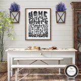 Autumn Alley Large Rustic Farmhouse Wall Planter Set of 2, Farmhouse Decor Wall Hangings for Hanging Planter Indoor, Galvanized Wall Planter, Corrugated Metal, Wooden, Brown - Flowers Not Included Autumn Alley