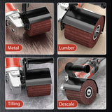 Surface Conditioning Tool 1400W, Burnishing Polishing Machine with 8 Variable Speed, Electric Handheld Stainless Steel Polisher Set, Metal Burnishing Machine Kit with Burnishing Wheel, Red GEVEELIFE