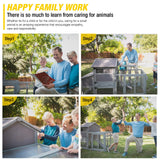 Aivituvin Chicken Coop Expandable Chicken House with Wheel Large Hen House Movable Poultry Cage, Easy Combination with Second Coop Aivituvin