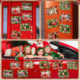 Remagr 496 Pcs Christmas DIY Picture Frames Craft Kit 32 Set Felt Photo Frames with 200 Christmas Sticker to Decorate with 100 Foam Leaves, 100 Ball, 64 Magnet for Xmas Winter Party Favor Home Decor Remagr