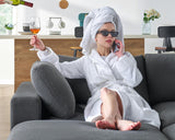 PaPaJet Modular Sectional Sofa, 114 Inches Oversized Down Filled Sectional Sofa, 5 Seats U Shaped Comfy Sofa with Chaise, Ottoman, Cloud Couch for Living Room, Grey Linen Couch Set PaPaJet