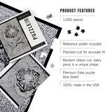 Lantern Press Tiger, Coloring Book 1000 Piece Jigsaw Puzzle for Adults, Made in USA with Reference Poster Lantern Press