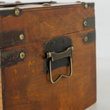 SLPR Alexander Wooden Treasure Chests - Set of 2, Antique Storage Trunks, Decorative Wood Storage Boxes with Hinged Lids for Keepsakes and Home Décor SLPR