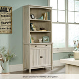 Sauder Costa Library Hutch, Chalked Chestnut finish Sauder