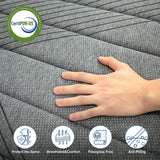 King Mattress, 10 Inch Medium Firm Hybrid Mattress with Pocketed Springs and Breathable Convoluted Foam, King Size Mattress in a Box with Pressure Relief and Support, Antistatic, CertiPUR-US Certified SweDrea