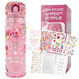 Create Your Own Decorated Water Bottle for School - Jewel Stickers for Girls Age 6-10 ZNHIS