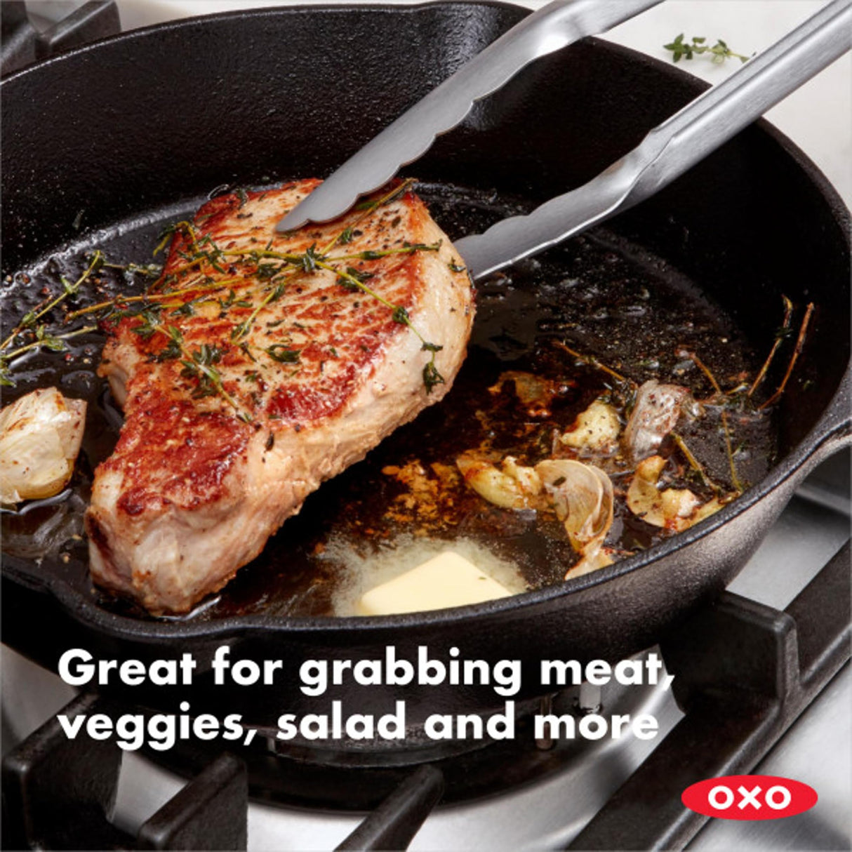 OXO Good Grips 12-Inch Stainless-Steel Locking Tongs OXO