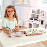Melissa & Doug Natural Play: Play, Draw, Create Reusable Drawing & Magnet Kit – Princesses (54 Magnets, 5 Dry-Erase Markers) - FSC Certified Melissa & Doug