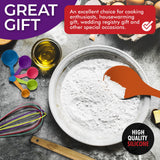 Kaluns 50 PCS Silicone Kitchen Utensils Set - Christmas Gifts For Mom Women Complete Kitchen Set - 800°F Heat Resistant Non-Stick Premium Silicone Cooking Utensils W Wooden Handles Gifts For Mothers Kaluns