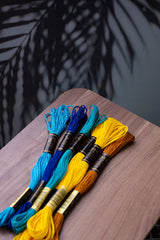 UMC STAG 12 Pieces | Premium Embroidery Thread | 100% Egyptian Cotton Premium Skeins | Cross Stitch Embroidery Floss | Oeko TEX Certified Stranded Cotton (Brown Tones) UMC STAG