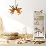 EXPLOSION Wood Pendant Light | Mid Century Modern Chandelier | Hanging Lamp | Wood Chandelier Lighting | Modern Light Fixture | Modern Pendant Light DEZAART