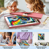 FHBUBPUP 5D Dragon Diamond Painting Kits for Adults, Dragon Diamond Art Kits for Beginners, DIY Full Drill Round Diamond Dot Gem Art, Craft Gift Suitable for Home Wall Decoration 12×12Inch FHBUBPUP