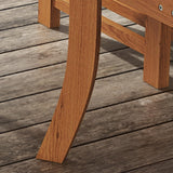 Outsunny Outdoor Patio Dining Set, 4 Seater Wood Dining Table and Chairs for Backyard, Conservatory, Garden, Poolside, Deck, Teak Outsunny