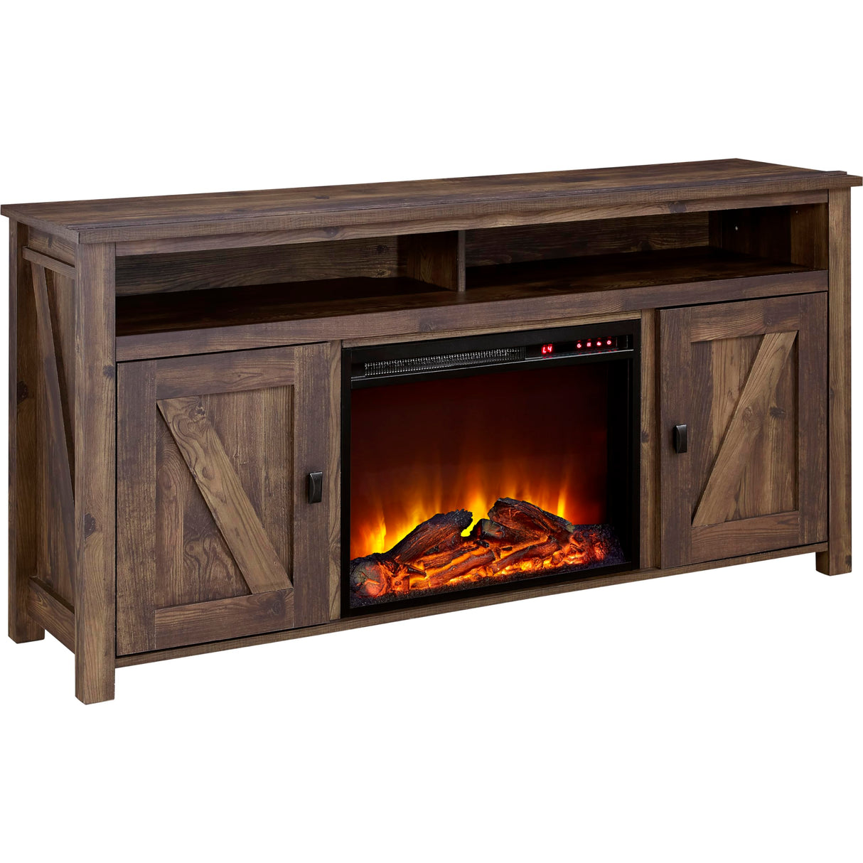 Ameriwood Home Farmington Electric Fireplace Console for TVs up to 60", Rustic Ameriwood Home