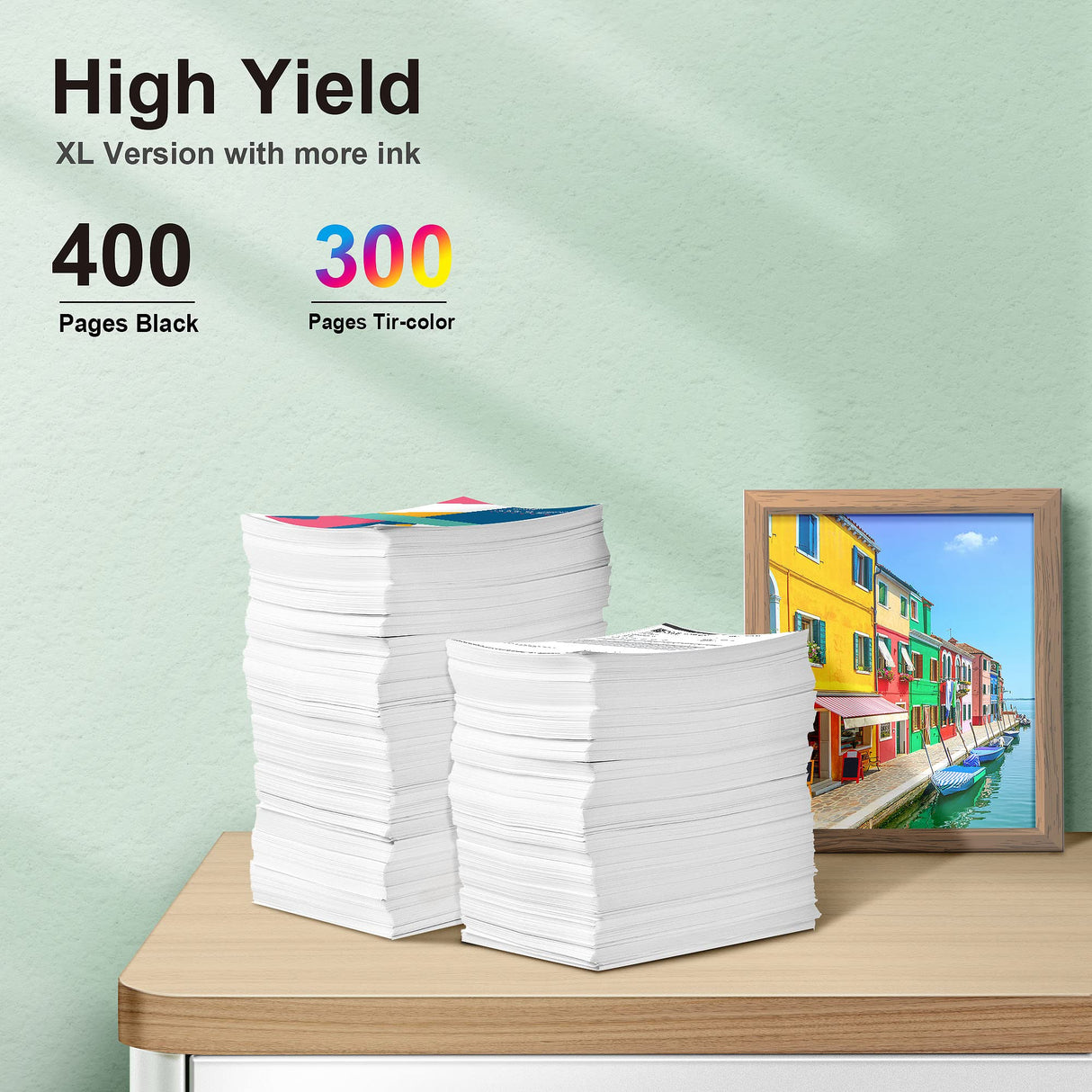 245XL 246XL Combo Pack Compatible for Canon Ink Cartridges 245 and 246 246XL 245XL Ink Cartridges for Canon Printers Pixma TR4520 TS202 TS302 TS3320 MG2522 MG2525 MX490 MX492 IP2820, 1 Black, 1 Color VOREDO