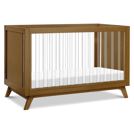 DaVinci Otto 3-in-1 Convertible Crib in Walnut with Acrylic Slats, Greenguard Gold Certified DaVinci