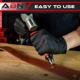 ABN Hollow Punch Kit Leather Punches Tools Hole Punch Set Gasket Punch Set Gasket Cutter 3/16 to 1-3/8in (5-35mm) ABN