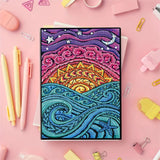 Mandala Diamonds Painting Notebook for Adults, A5 Diamond Art Journal and DIY Sketchbook, Diamond Art Kit Supplies,Gift for Beginners, Craft Lovers, Artists. (Mandala) Formeydemi